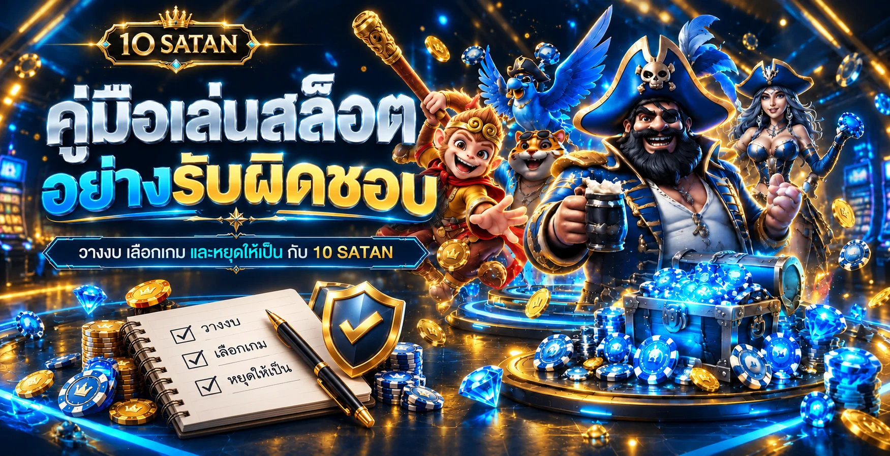 10 SATAN คู่มือเล่นสล็อตอย่างรับผิดชอบและตั้งงบ